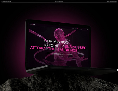 MARKETING AGENCY IMPULSEGEN agency landing marketing pink portfolio site ui web