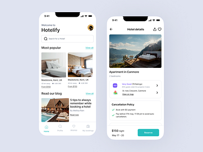 Hotel Booking App UI Part-1 booking design figma hotel product ui ux