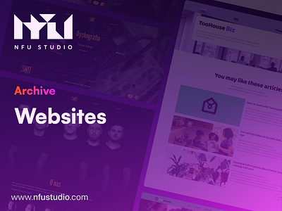 NFU STUDIO's Archive - Websites brand branding design graphic design landing page music band web design website