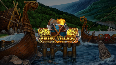 Viking Village casinogames casinos casinoslot gambling gamedeveloper gaming graphicdeveloper slot slotanimation slotgame slotonline vikingslot