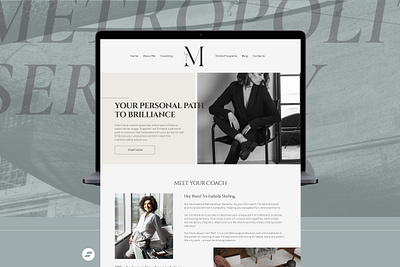 Elegant Showit Website Template for Coaching & Service-Based elegant theme full webpage template landing page minimal design modern design showit web showit web template showit website design ui ux website for coaches website theme