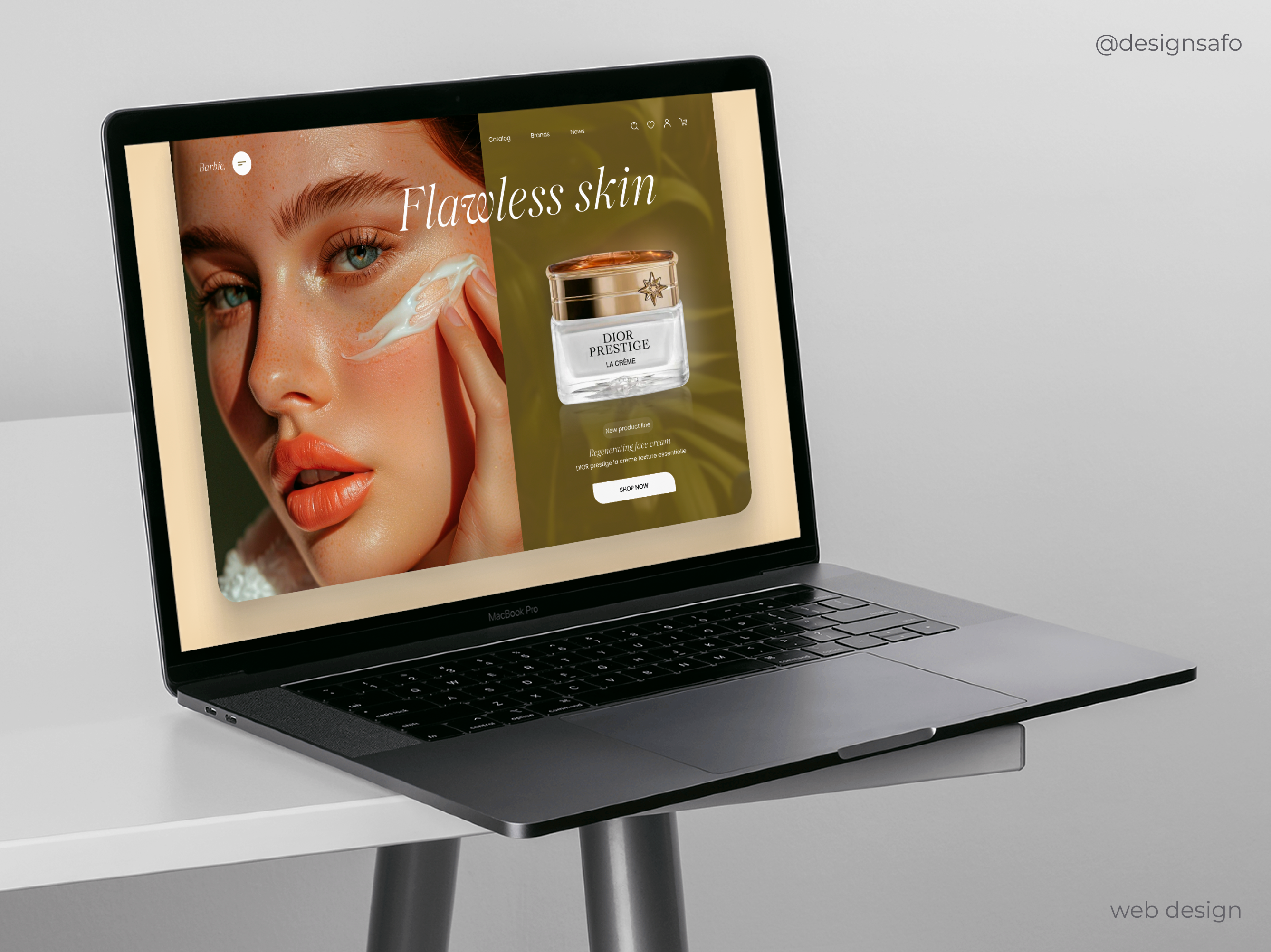 Веб дизайн онлайн-магазина косметики design design landing figma landing web web design 웹디자인