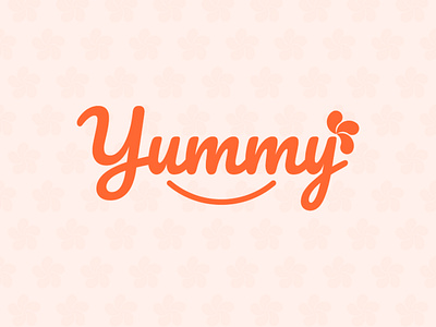 Logo Branding for Yummy recipe app app app logo brand identity brandbook branding combination cute design icon illustrator lettermark logo logobook logotype mockup orange recipe recipe app vextor wordmark