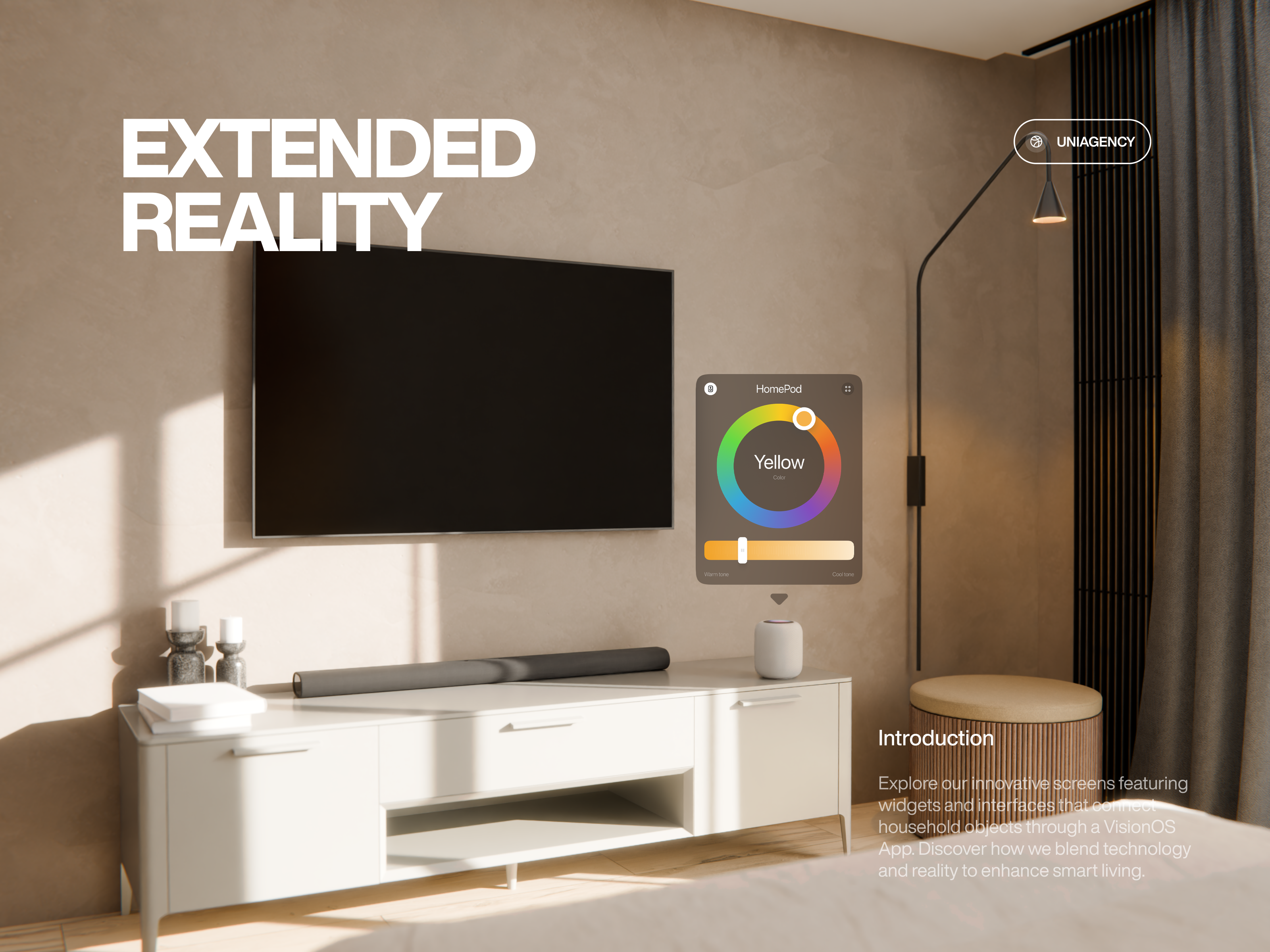 Extended Reality - VisionOS App by Uni 3d animation apple apple vision pro interface design motion design vision os visionos