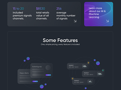 BitSentry - crypto trading platform landing page design branding crypto crypto signals crypto trading design figma landing page trading ui web