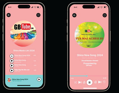 GBTube Music App icon design mobil app design travel app design uxui design