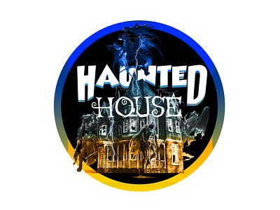 HAUNTED HOUSE artworks branding design graphic design haunted house illustration logo street streetwear typography ui ux vector weekly warmup