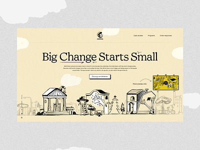 Mailchimp: Big Change Starts Small campaign illustrations mailchimp platform website