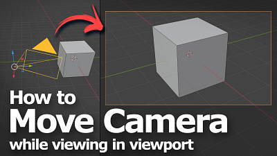 Blender How to move camera while viewing in viewport 3d 3d modeling b3d blender blenderian cgian tutorial