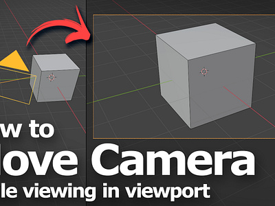 Blender How to move camera while viewing in viewport 3d 3d modeling b3d blender blenderian cgian tutorial