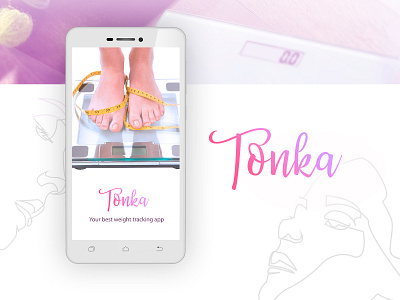 Tonka - Weight control app app logo mobile design ui