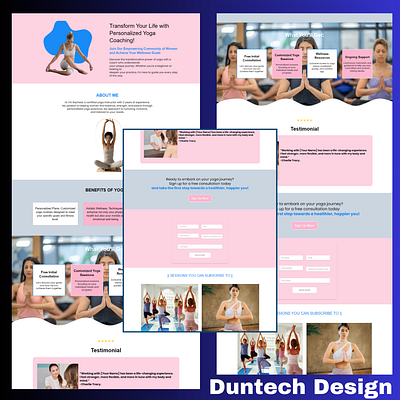 Yoga Website Design branding business owners email marketing email template figma form funnels gohighlevel graphic design illustration landing page logo newsletter product design responsive design ui uiux website design yoga yoga services