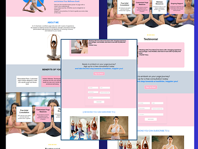 Yoga Website Design branding business owners email marketing email template figma form funnels gohighlevel graphic design illustration landing page logo newsletter product design responsive design ui uiux website design yoga yoga services