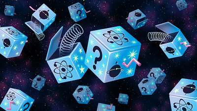 Dark Matter conceptual digital editorial folioart graphics icons illustration kouzou sakai physics science texture