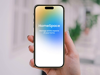 HomeSpace - home management app app design ui ux