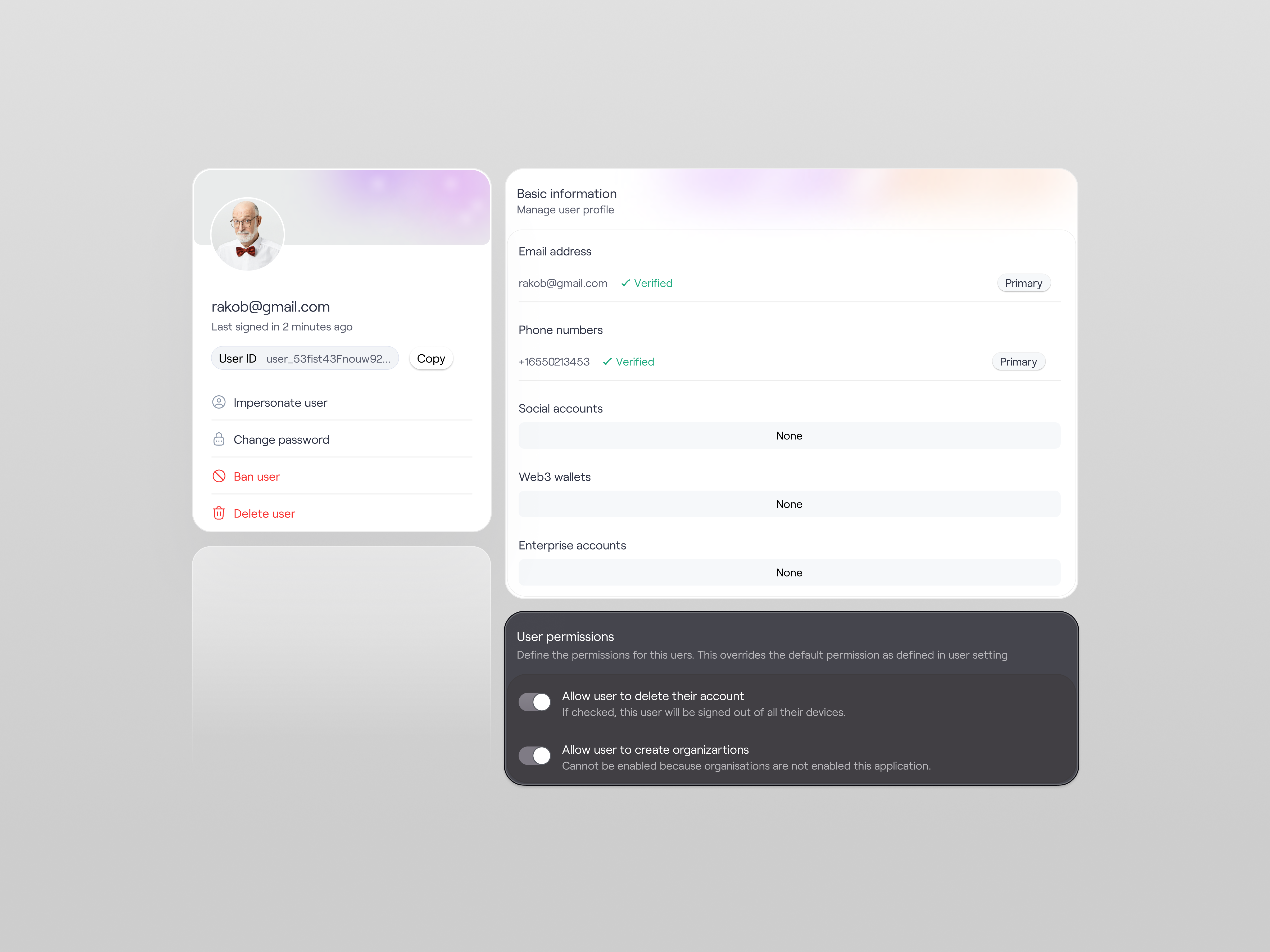 User settings component animation app dashboard design ecommerce illustration minimal motion graphics setting ui ui component ux
