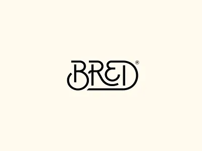 bred abstract bakery baking branding brandmark bread lettering logo logotype wordmark