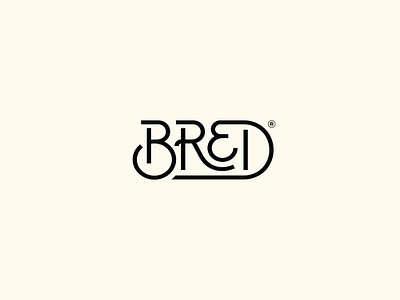 bred abstract bakery baking branding brandmark bread lettering logo logotype wordmark