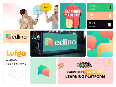 Edlino - Gamify Language Learning App branding design fun quiz gamification gamify illustration language learning app mobile app platform product design quiz app startup typography ui web web design