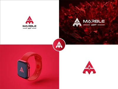 Modern Marble Stone company logo brand brandidentity branding creative logo creative branding dribbble dribbble shot gradient logo logo concept logodesign logos minimalist modern portfolio stone