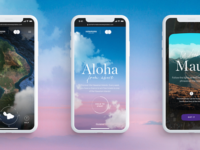 Hawaiian Airlines: Aloha from above campaign hawaiian airlines mobile ui