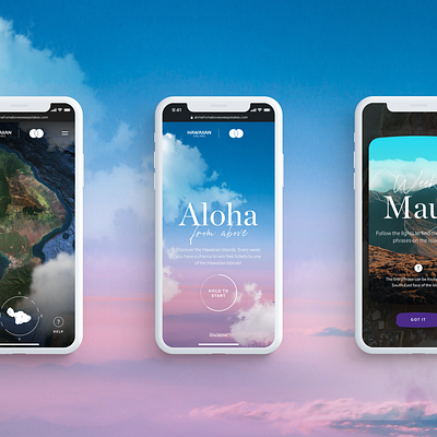 Hawaiian Airlines: Aloha from above campaign hawaiian airlines mobile ui