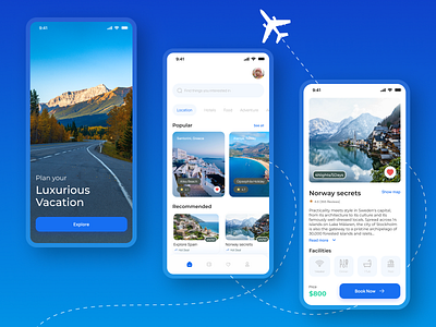 TravelHot® - UI/UX for Travel mobile app booking app flight app hotel booking itinerary app mobile uiux route tickets tour guide tourism app travel app travel app ui travel assistant travel booking travel mobile app travel service trip app trip planner vacation app