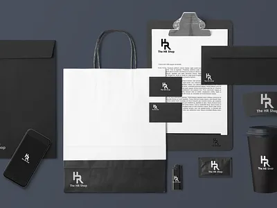 Minimalist logo Design ''The HR shop'' Branding identity branding graphic design logo