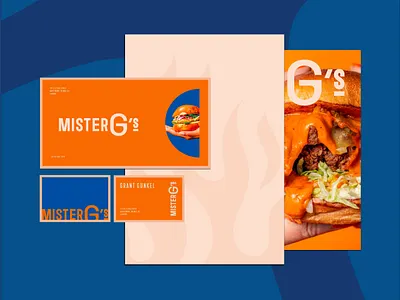 Mister G's Branding & Packaging Design brand book branding burger color design food graphic design identity logo logotype mark modern logo packaging product packaging social media symbol typography ui visual communication visual identity