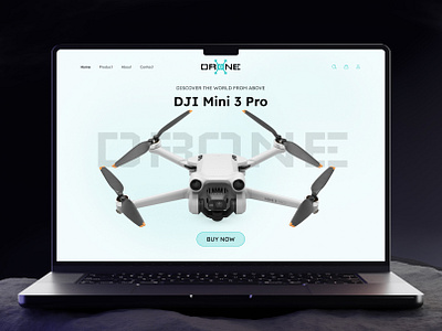 Drone Camera Landing Page 3d animation camera creative design dji dora drone drone website fly landing page layout ui ui ux