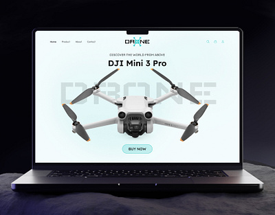 Drone Camera Landing Page 3d animation camera creative design dji dora drone drone website fly landing page layout ui ui ux