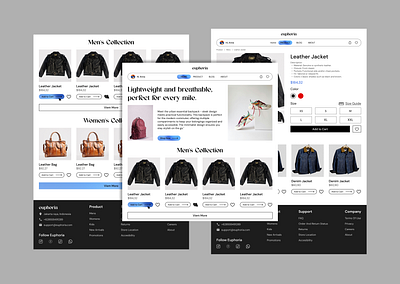 Web Design Fashion Brand branding design e commerce fashion ui web design