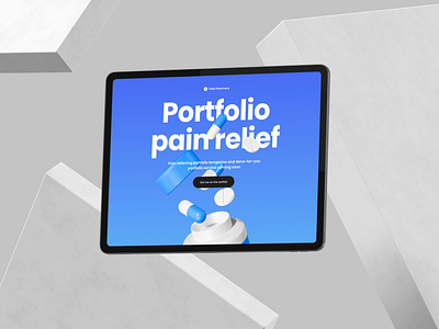 Folio Pharmacy branding coming soon framer landing page logo portfolio portfolio website ui website