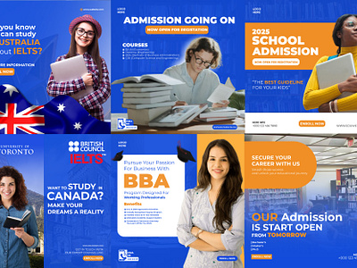 Education Social Media Ad advertisment axo studios branding designtheory dribbble education graphic design illustration post social mediaa socialmedia