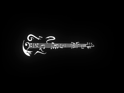 Guitar Logo Animation animation logo motion graphics
