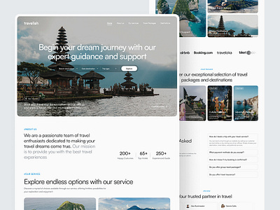 ✈️Your Next Adventure: Explore Travellah's Landing Page branding graphic design travel trip ui