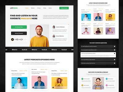 Podcast website design best podcast landing page dribbble 2024 innovative glance mobile responsive design online presence podcast podcast design podcast home page design podcast landing page podcast page design podcast platform podcast ui design podcast web design podcast website podcast website template podcasting studio agency website user experience design user interface design website responsive version