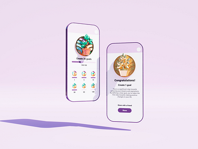 Badge mockup 3d app application badge blender design game gamification illustration iphone japan leaves level mockup pin render tiers tree ui ux