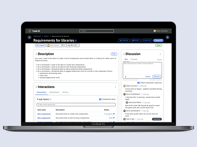 Task-It! Task Overview design ui ux