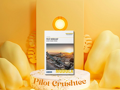 Pilot Crushtec advertising banner book brand brand identity brochure design ecommerce engineering exhibition exhibition stand design flyer identity mining paid media print quarry technology visual identity yellow