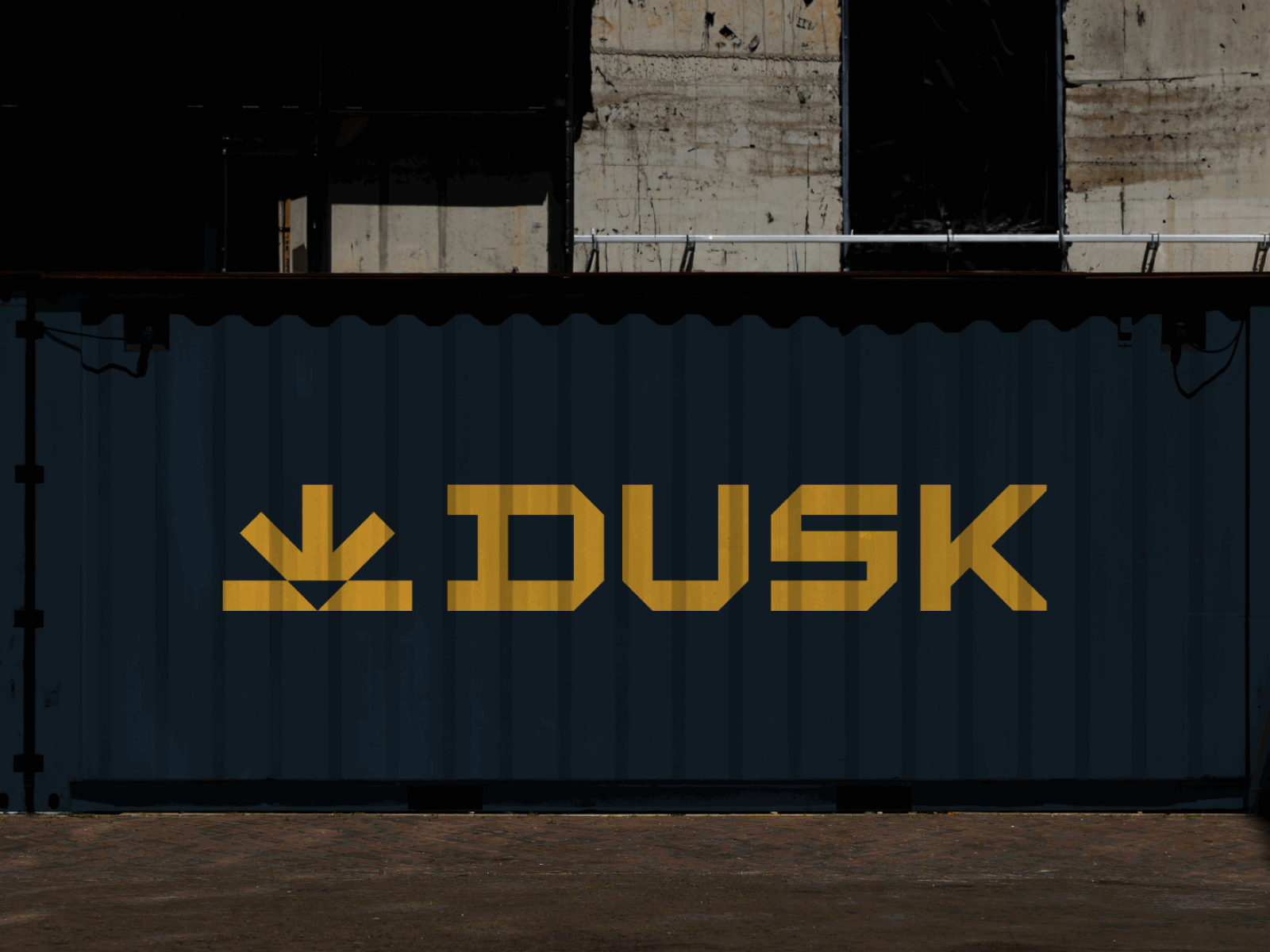 Dusk ai brand design illustration logistics mockup space grotesk