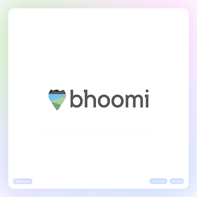 Logo Design - Bhoomi app branding land logo