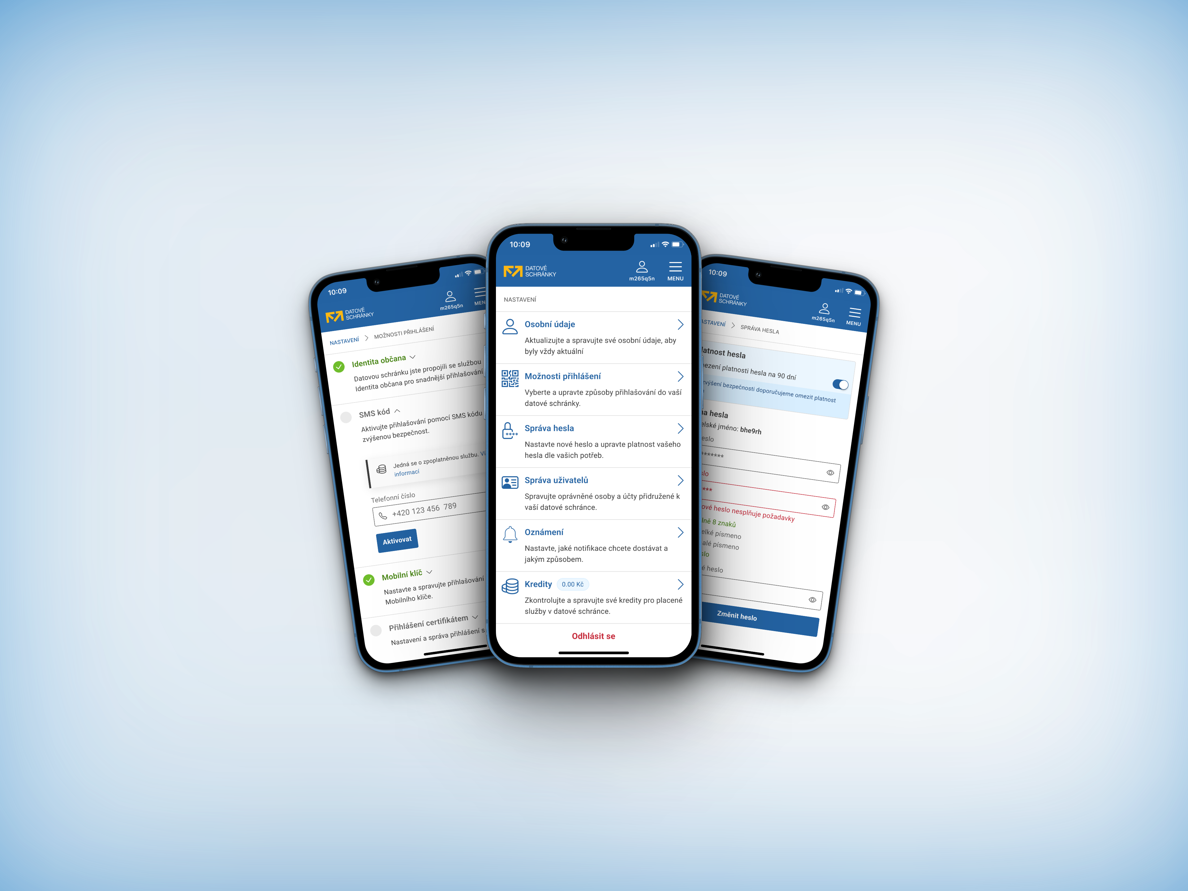 Redesign settings management of eGovernment Portal app design management mobile portal redesign settings ui