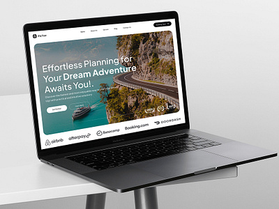 🌍 Discover New Horizons with PicTrav's Travel Landing Page! ✈️ branding graphic design hotel logo travel ui
