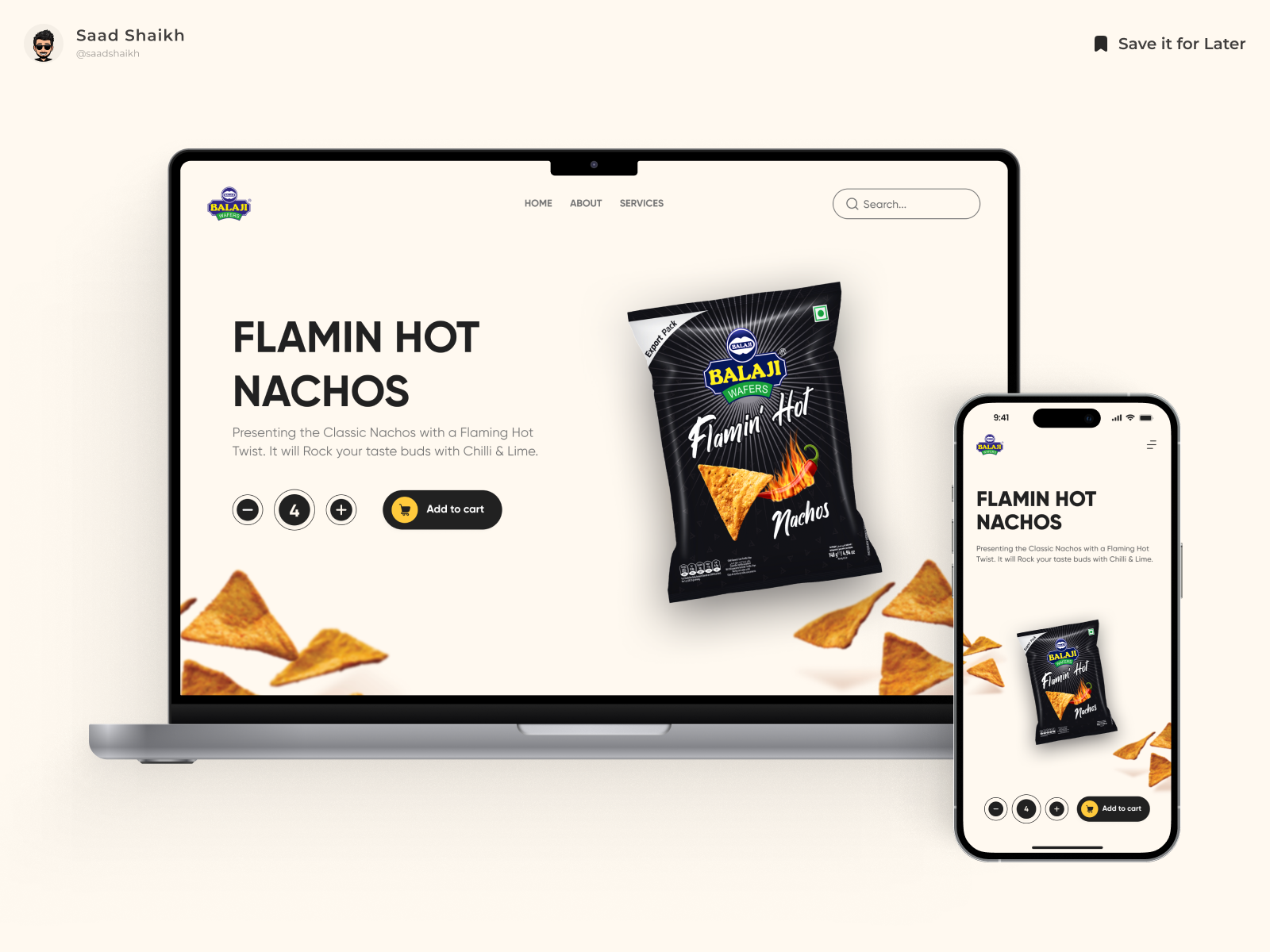 Chips Landing Page ✨ app app design chips chips landing page clean design figma figma design iphone landing page landing page ui minimal mobile mobile app professional superb ui ui design web website