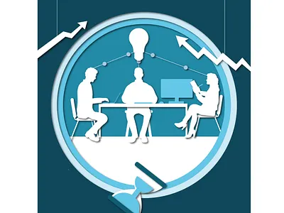 Leadership Qualities - i2i Art Inc. - ©Anthony Martin anthony martin collage contemporary cut paper digital editorial i2i art illustration paper art