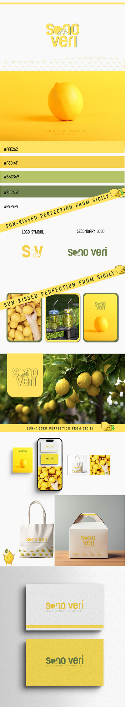sono veri- a lemon farm 3d branding graphic design logo motion graphics