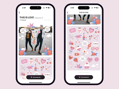 Cupidons stickers for 60 days Ilustrations challenge love stickers whatsapp