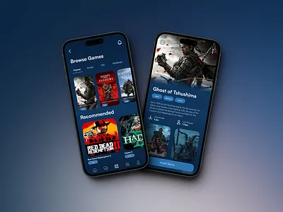 Gamestore Mobile App Design Concept design designers game games gamestore gamestore design gaming mobile mobile app mobile design mobile mockup mobile phone mobileappdesign mockup mockups ui uiux ux webdesign