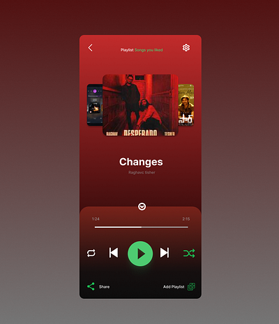 Music Player | DailyUI #009 ui